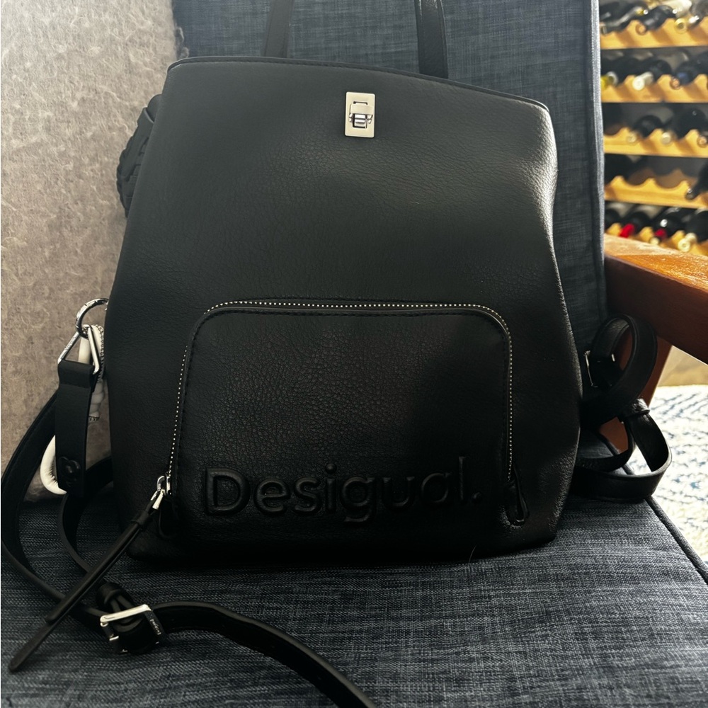 Desigual Black Backpack